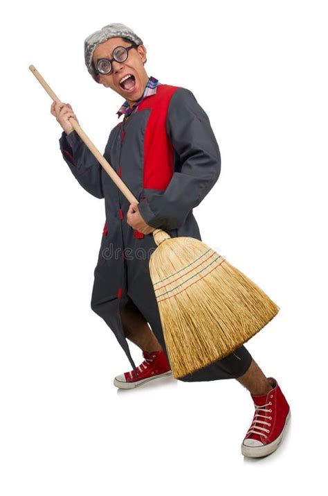 Funny janitor stock photo. Image of mess, humor, lifestyle - 33763802