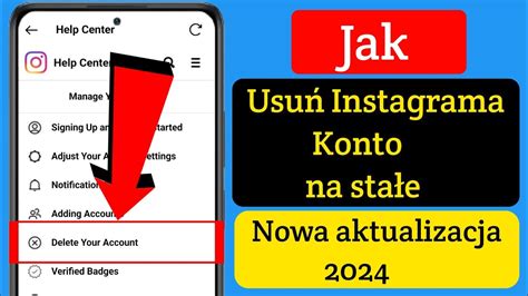 Jak usunąć konto na Instagramie nowy proces Usuń trwale konto na