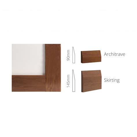 Walnut Half Splayed Skirting And Architrave Deanta