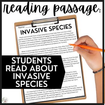 Invasive Species Reading Passages And Color By Code Printable TPT