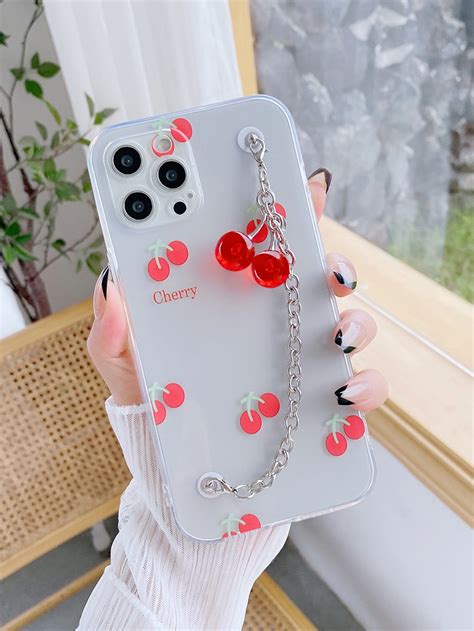 Clear TPU Fruit&Vegetable Hand Strap Phone Case Phone/Pad Accessories