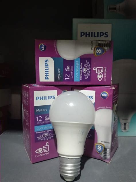 Lampu Bohlam Led Philips Watt Putih Cool Day Light