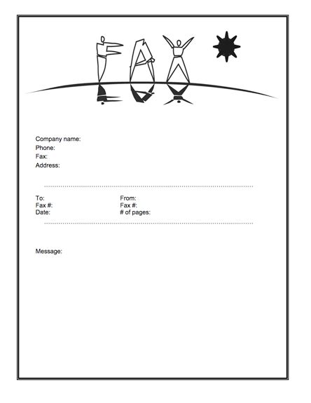 Fun Fax Cover Sheet Template 10 Myfax