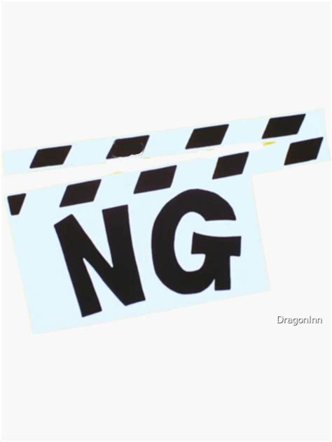 Ng Sticker For Sale By Dragoninn Redbubble