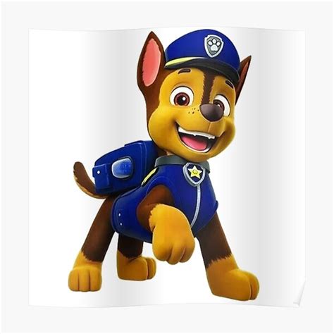 "Paw Patrol Chase" Poster for Sale by docubazar7 | Redbubble