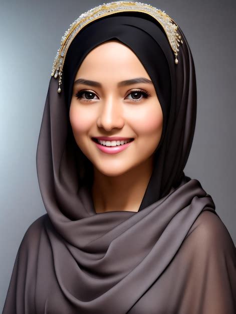 Premium AI Image | Portrait of Indonesian Woman with Hijab 1