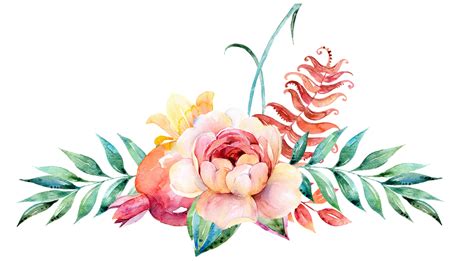 Watercolor flower border png, Watercolor flower border png Transparent ...