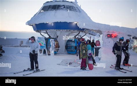 at Levi ski resort in Finland Stock Photo - Alamy