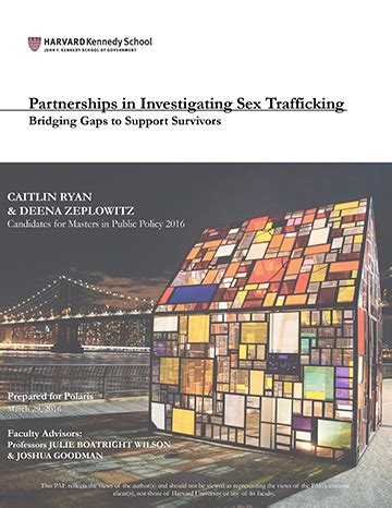 Partnerships In Investigating Sex Trafficking Bridging Gaps To Support