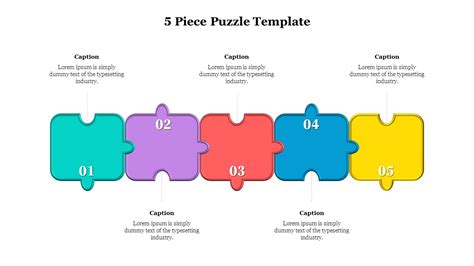 How To Create 5 Piece Puzzle In Ppt Template Youtube