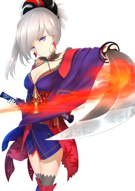 Pin De Zelan Em Fate Series Miyamoto Musashi Saber