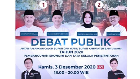 Jangan Lupa Saksikan Debat Pamungkas Calon Bupati Dan Wakil Bupati