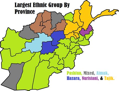 Language and possable provinces of Pakistan: Ethnic Groups in Afghanistan