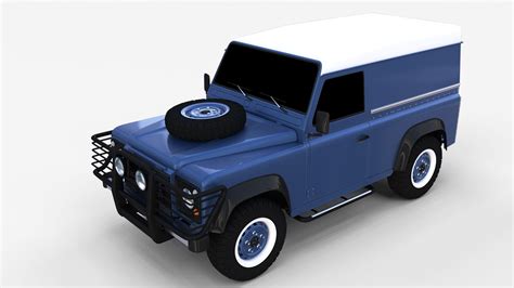 Land Rover Defender 90 Hard Top Rev Modèle 3d 49 Stl Obj Fbx Dae