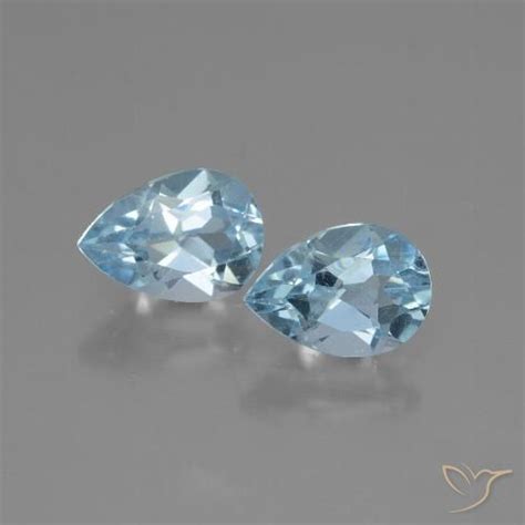 178 Carat Sky Blue Topaz Gemstones Pear Shape Loose Topaz From