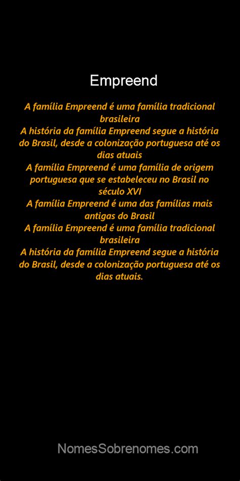 👪 → Qual A História E Origem Do Sobrenome E Família Empreend