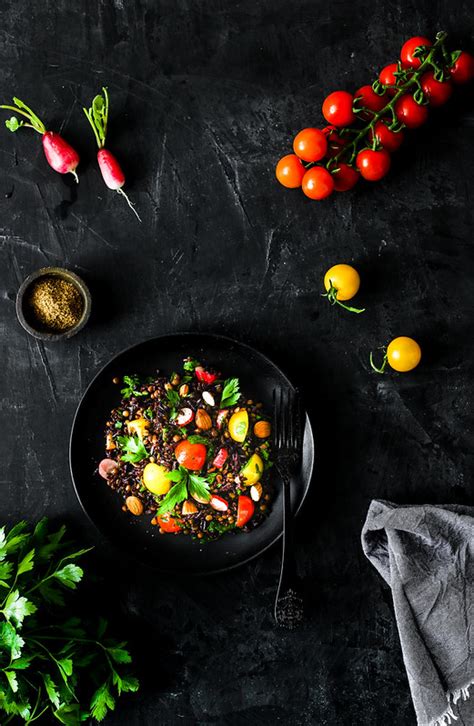 Salade De Riz Noir Lentilles Et Tomates Recette Vegan Healthy Un