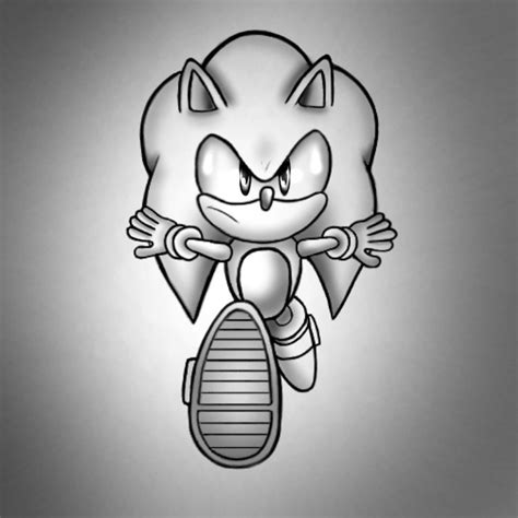 A Sketch of Sonic Running | Sonic the Hedgehog! Amino