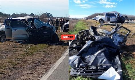 Gravísimo accidente en la Ruta 5 murieron 3 personas entre ellas una