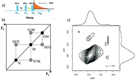 Illustration Of 129 Xe 2D EXCY A General Pulse Sequence B Scheme Of