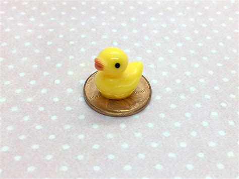 5 10pcs Tiny Rubber Ducks 14mm Miniature Duck Cabochons Etsy