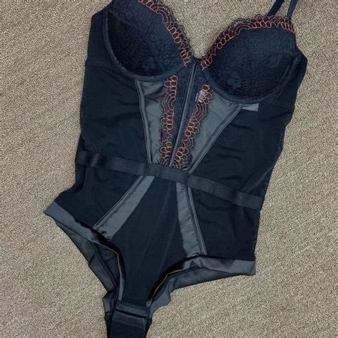 Sexy Lingerie One Piece Lace See Through Bras Set Temptation To Gather Large Size Body Sculpting