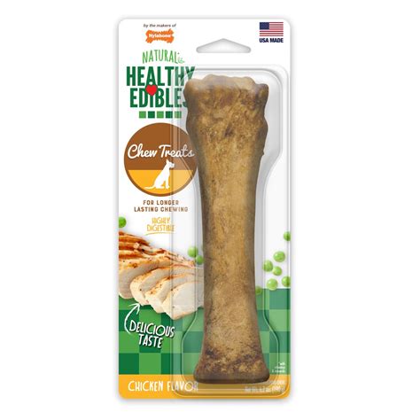 Nylabone Healthy Edibles Longer Lasting Chicken Treats – Vet Selected ...