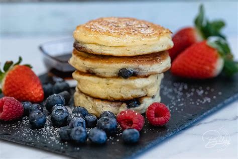 Blaubeer Pancakes Rezept Leckere Dicke Kleine Pfannkuchen