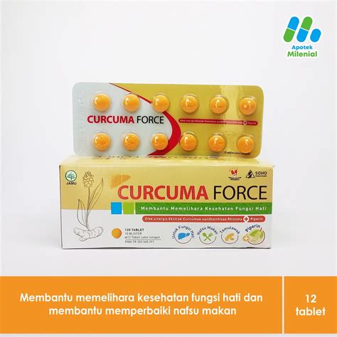 Jual Curcuma Force Blister Isi Tablet Shopee Indonesia