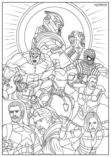 Free Printable Avengers Infinity War Coloring Pages For Kids