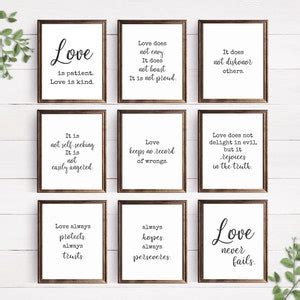 1 Corinthians 13 Wall Art Digital Prints, Wedding Decor, 1 Corinthians 13 Sign, Bedroom Wall Art ...