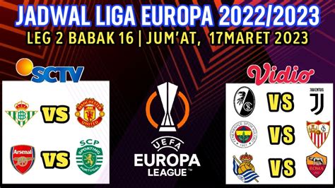 Jadwal Liga Europa Malam Ini Live Sctv Real Betis Vs Man United