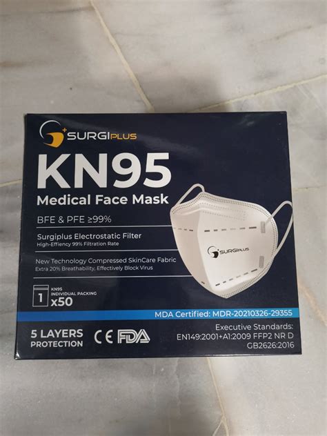 Surgi Plus Kn Health Nutrition Face Masks Face Shields On Carousell