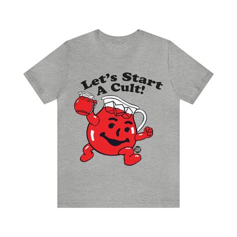 Let's Start a Cult Kool Aid Man Tee, Funny Kool Aid Tees, Lets Start A ...