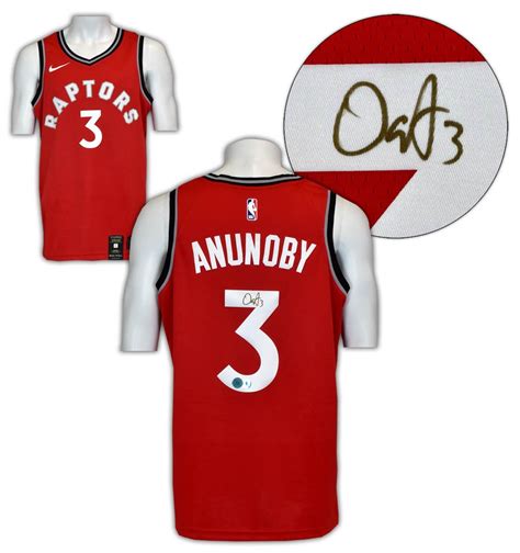 OG Anunoby Toronto Raptors Autographed Signed Nike Swingman Basketball ...