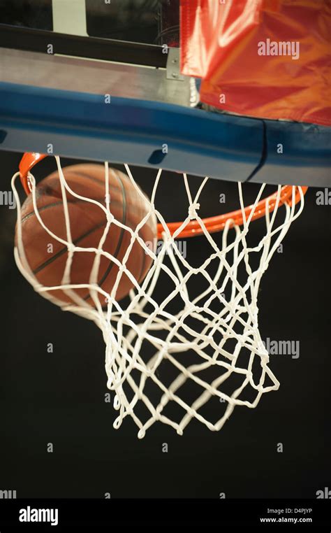 Basketball Going Through Hoop Stock Photo Royalty Free Image 54587562