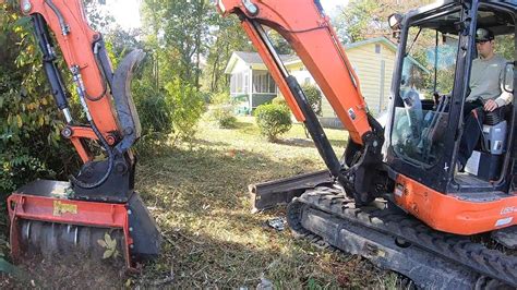 Munchie S Curbside Delivery Mulching An Overgrown Hedgerow Youtube