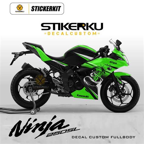 Jual Decal Ninja Mono Full Body Decal Ninja 250 Mono Sticker Ninja