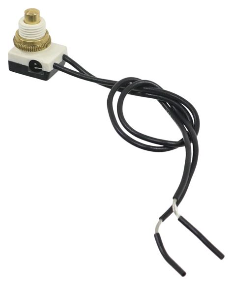 Replacement Push Button Switch For Interior Lighting On Off 4 Wire Leads Gold Diamond