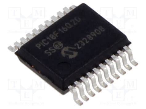 Microchip PIC18F16Q20 I SS Symbol Footprint 3D STEP Model Ultra