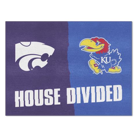 House Divided Mat - Kansas / Kansas State | Logo Brands