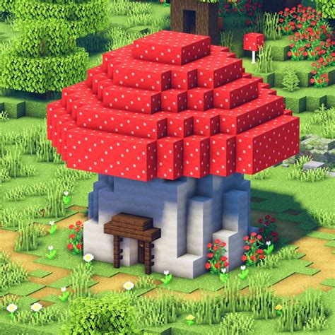 Minecraft: How to Build a Mushroom House | Cottagecore/Fairycore 🍄