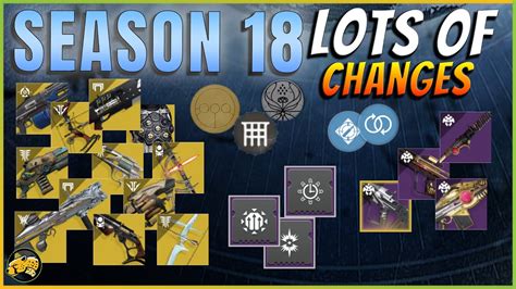 Season 18 Upcoming Changes Sandbox Exotics Nerfs Buffs Perks