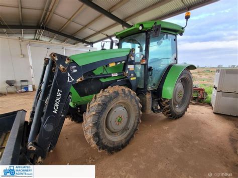 Lot 3 2017 Deutz Fahr 5115 4G Row Crop Tractor With FEL AuctionsPlus