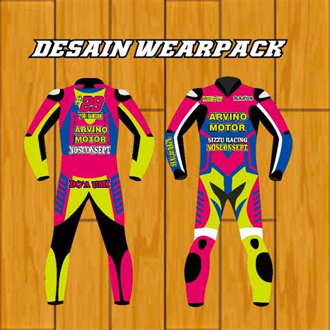 Detail Desain Wearpack Road Race Koleksi Nomer