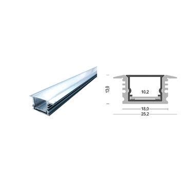 Perfil Tira Led De Empotrar Aluminio X Mm M Ip Obramat Bricomart