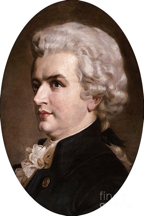 Wolfgang Amadeus Mozart Painting By Nikolai Bodarevsky Fine Art America