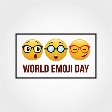 Premium Vector | World emoji day