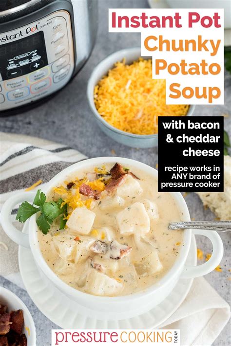 Instant Pot Potato Cheese Soup With Bacon