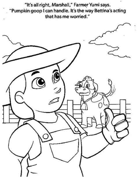 Farmer Yumi in Paw Patrol Coloring Page - Free Printable Coloring Pages ...